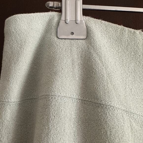 BEBE | Vintage Y2K / 90s Lightweight Wool Mini Skirt - Pastel Blue/Green - sz 10 - Picture 3 of 5